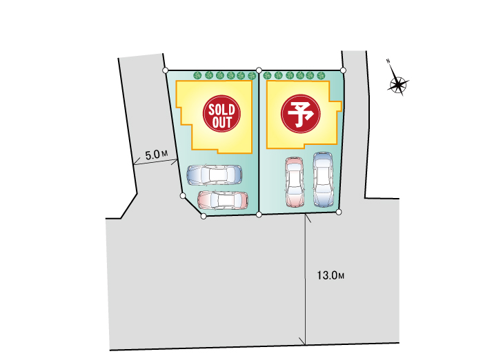 東大和市向原3丁目　新築分譲住宅　終了となりました