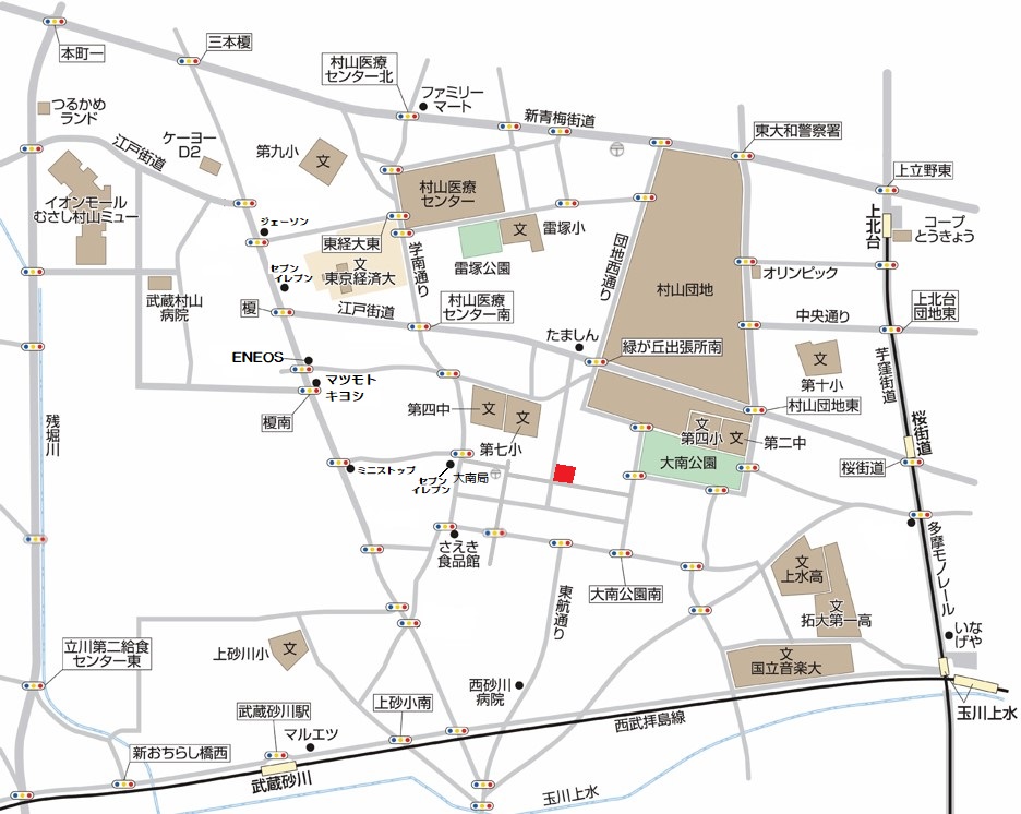 武蔵村山市大南２丁目　終了となりましたマップ