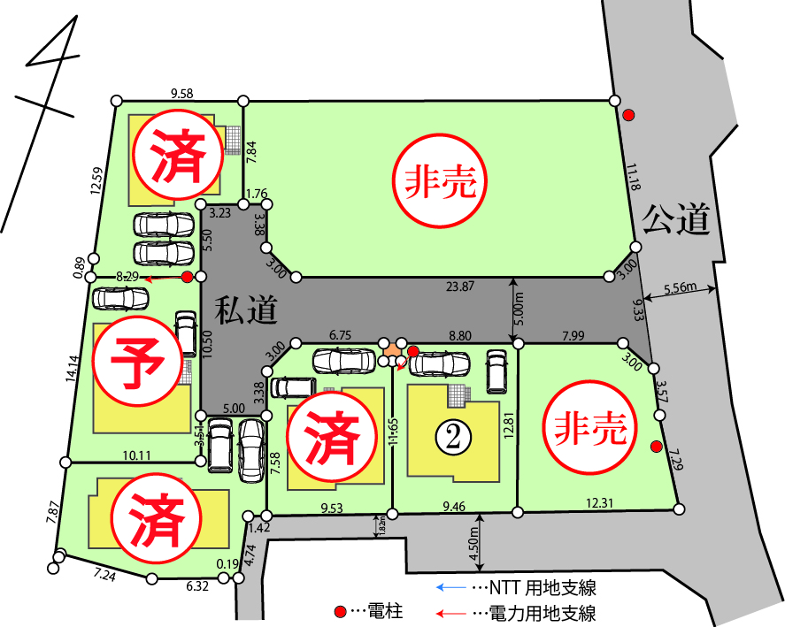 東大和市上北台3丁目　建築条件付売地　5区画