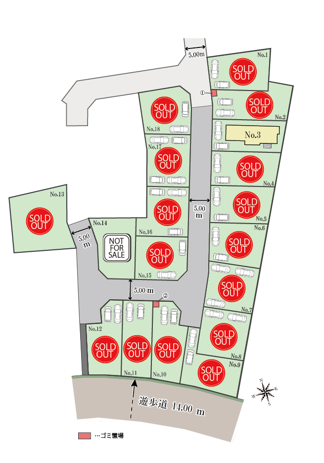 東大和市奈良橋21期１８区画　新築分譲住宅　3,780万円～