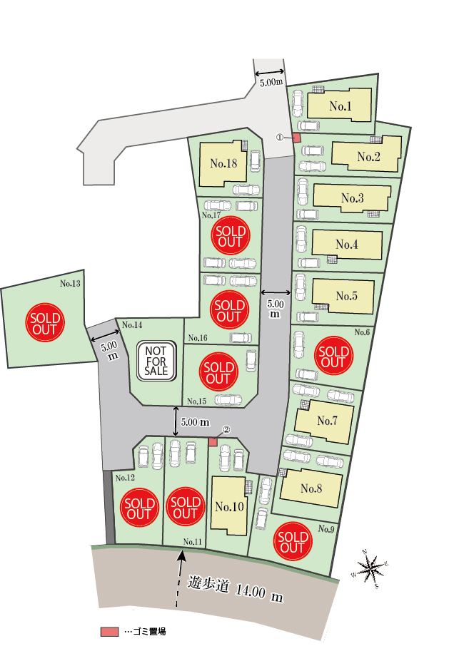 東大和市奈良橋6丁目 新築分譲住宅 １８区画 3,780万円～