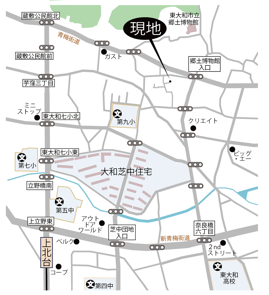 【予告広告】東大和市蔵敷2丁目マップ