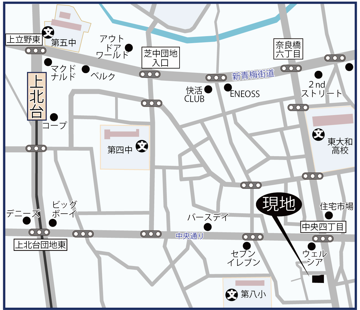 東大和市立野3丁目 新築分譲住宅 ４区画 4,980万円～マップ