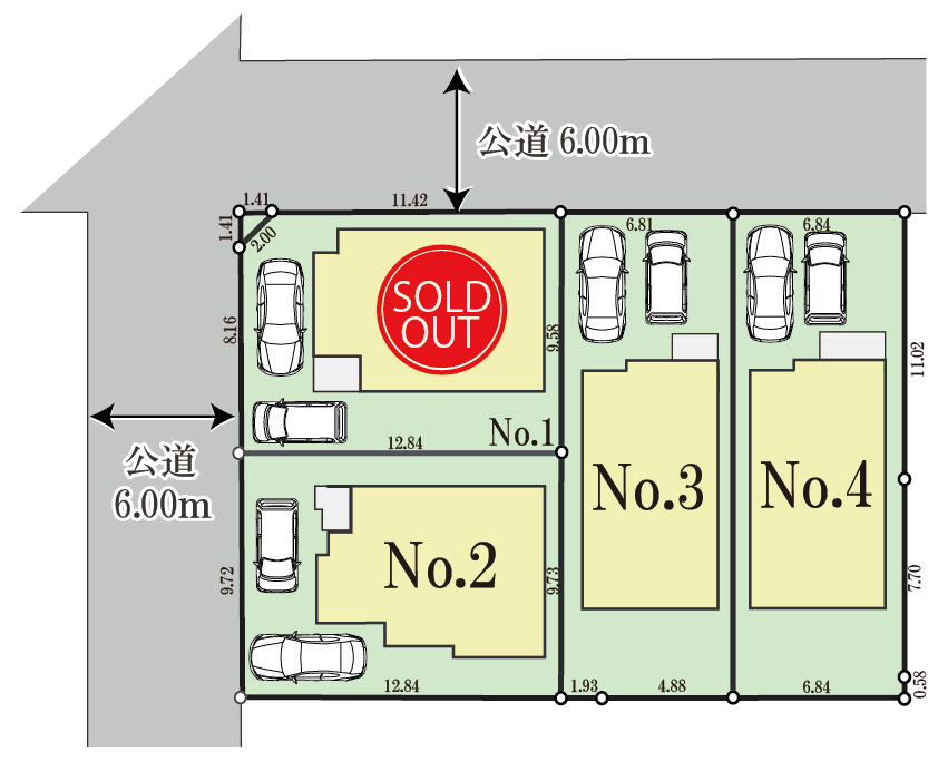 東大和市仲原23期4区画 新築分譲住宅 4,480万～