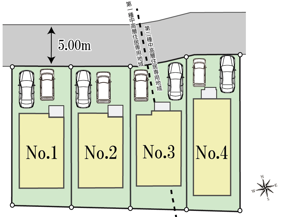 東大和市立野3丁目 新築分譲住宅 ４区画 4,980万円～