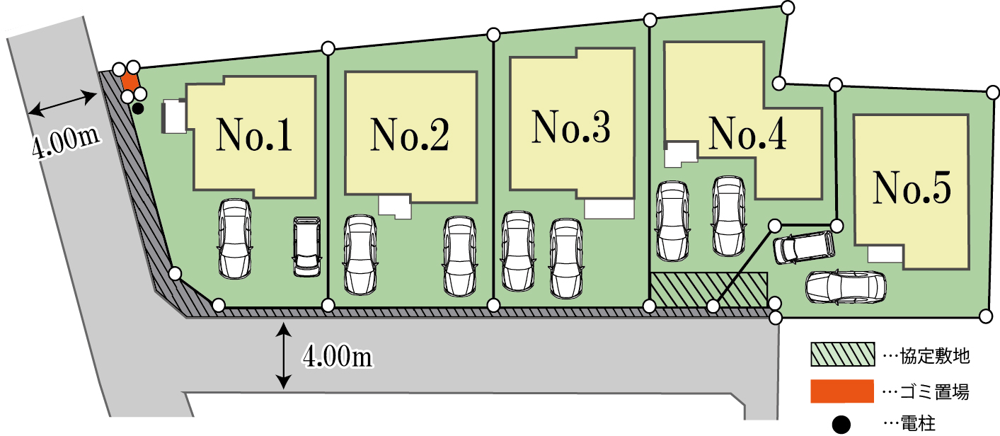 東大和市狭山21期５区画　新築分譲住宅　4,080万円～